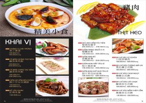 Biển Dương 1: Menu Hoa Sân 3